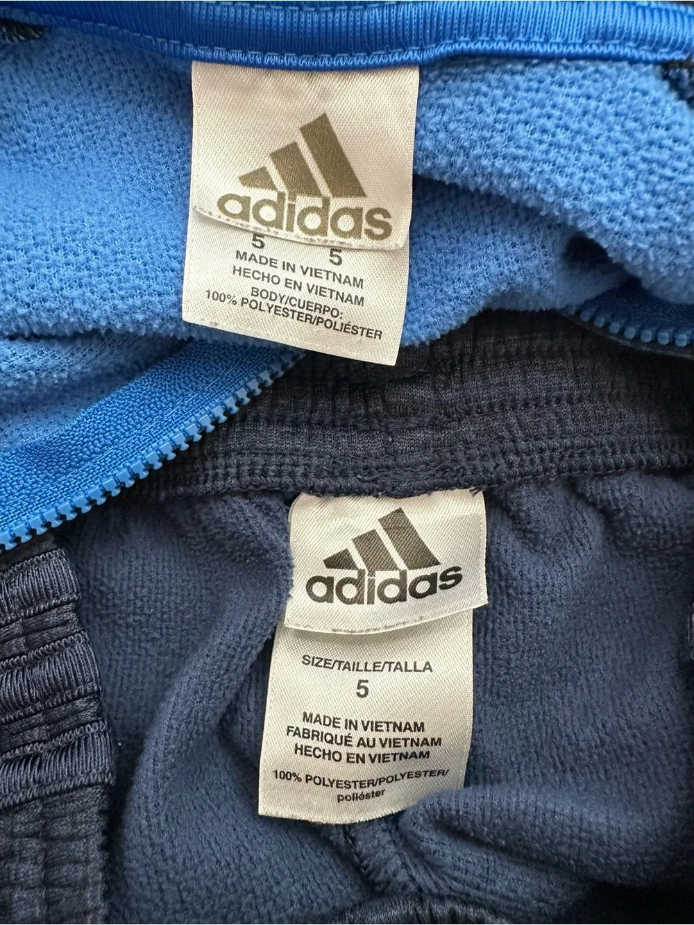 Addias Toddler Size 5T Athleisure Jacket Jogger Pants Set